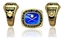 Picture of Women's Heart of Ohio Champion Ring/Pendant w/Crossed Bat Encrusting - White Lustrium