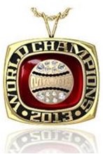 Picture of Major World Champion Ring/Pendant w/ Major Crest - 14K White Gold Major World Champion Pendant w/ Major Crest