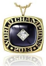 Picture of World Champion Ring/Pendant w/ 25Pt Cubic Zirc Tubeset - 10K Yellow Gold World Champion Pendant w/ 25Pt Cubic Zirc Tubeset